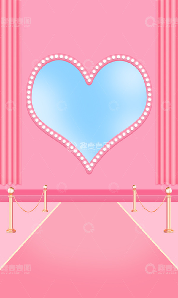 源文件下载【趣麦麦图】粉色38妇女节背景女神节大促展台背景