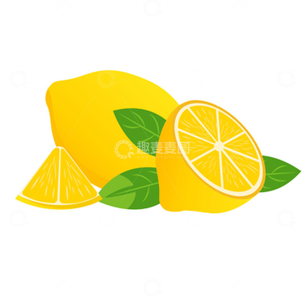 源文件下载【趣麦麦图】黄色柠檬卡通手绘图