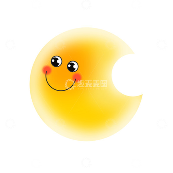 源文件下载【趣麦麦图】卡通手绘月亮元素