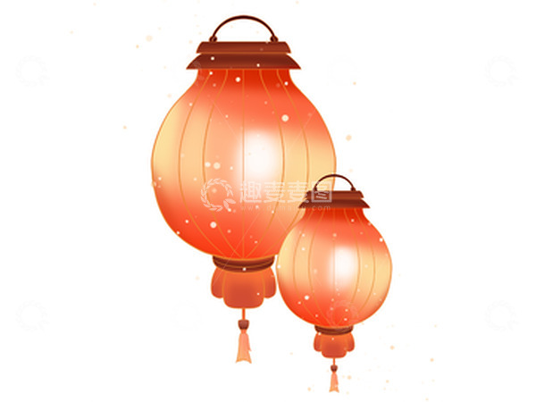 源文件下载【趣麦麦图】喜庆灯笼组合