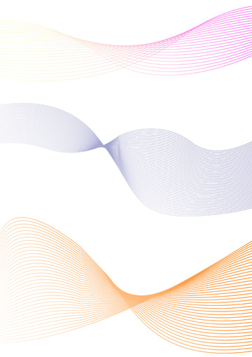 渐变文艺科技企业线条曲线