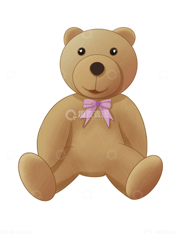 源文件下载【趣麦麦图】可爱玩偶小熊