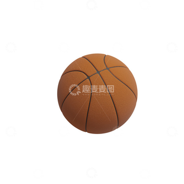 源文件下载【趣麦麦图】篮球NBA体育CBA运动3D立体仿真元素