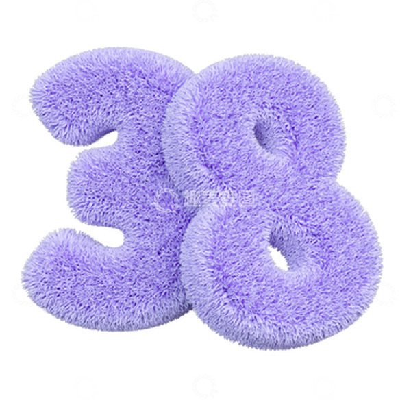 源文件下载【趣麦麦图】紫色毛绒38妇女节