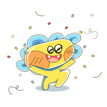 撒花庆祝庆贺表情包
