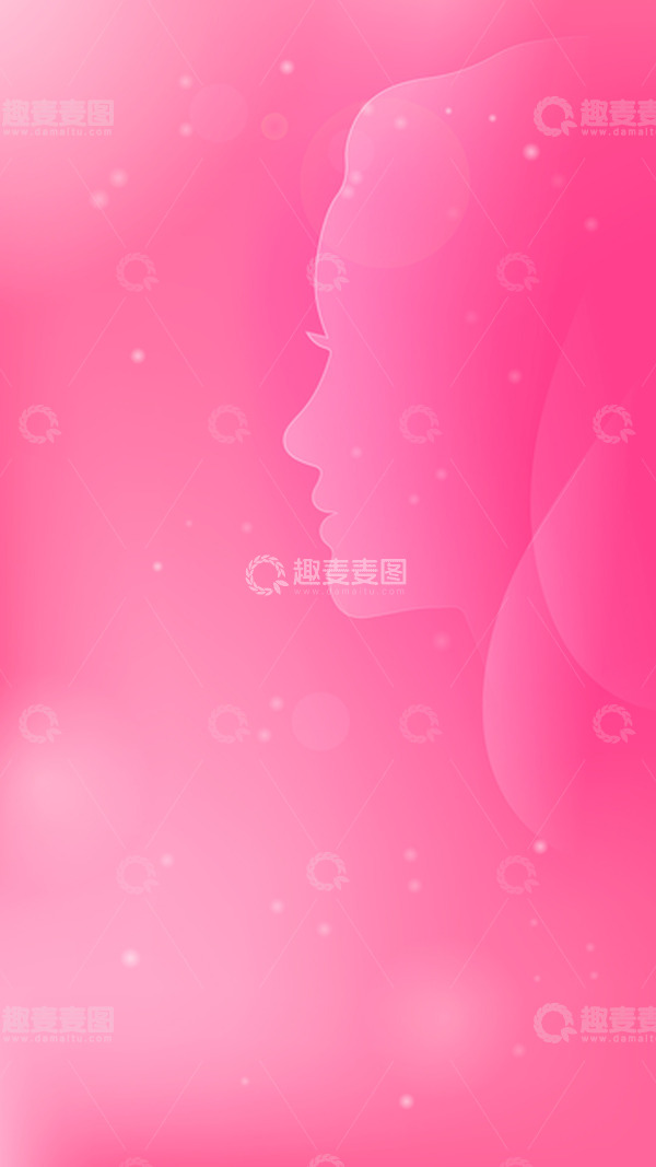 源文件下载【趣麦麦图】浪漫女神节电商海报背景