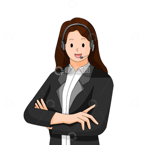 源文件下载【趣麦麦图】招聘复工季女客服工作人员