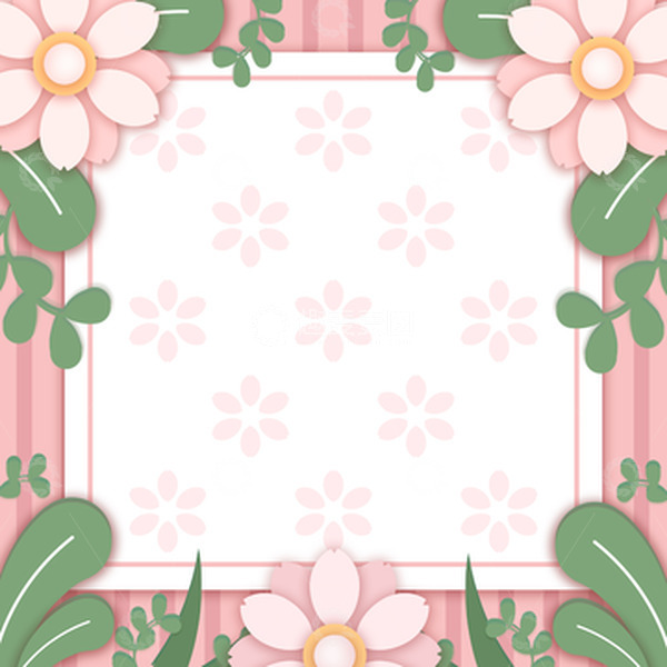 源文件下载【趣麦麦图】女神节鲜花背景