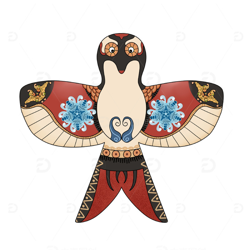 春天国潮燕子风筝