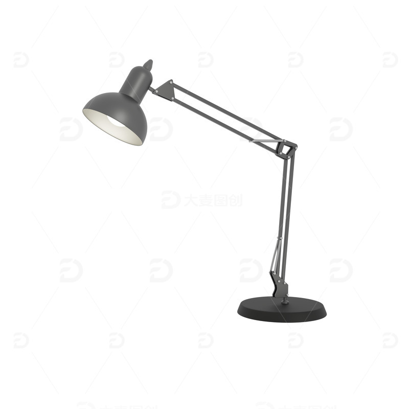 源文件下载【趣麦麦图】-台灯书桌灯床头灯电灯写实仿真3D摆件