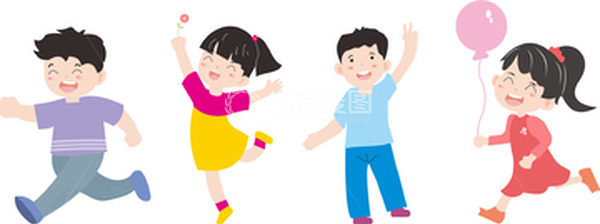 源文件下载【趣麦麦图】-儿童开心小朋友