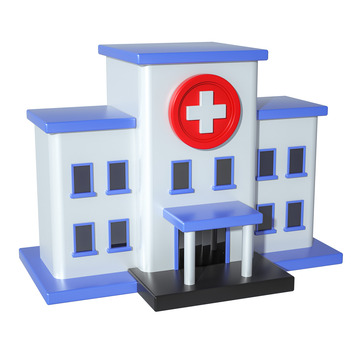 3d立体医院模型