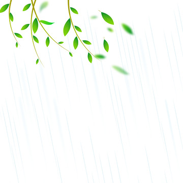 雨水下雨雨滴矢量元素