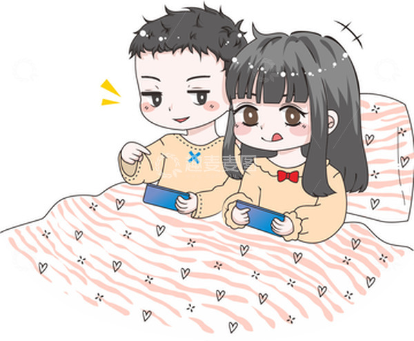 源文件下载【趣麦麦图】卡通可爱情侣