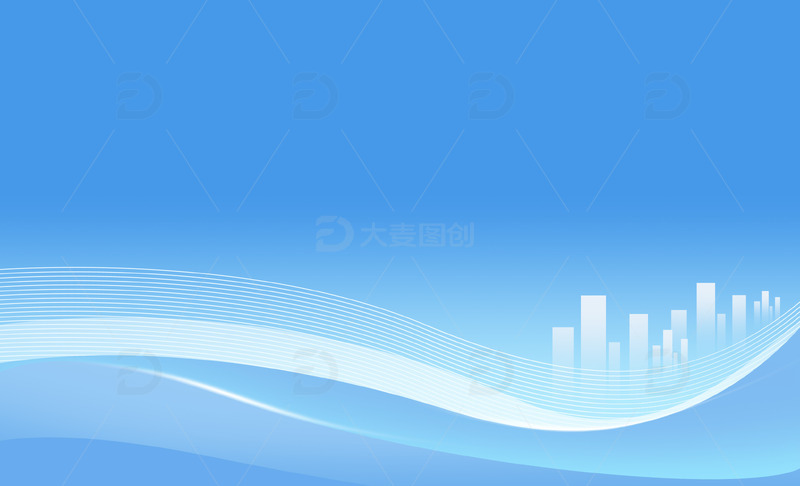 源文件下载【趣麦麦图】-蓝色渐变简约会议商务科技光效线条背景