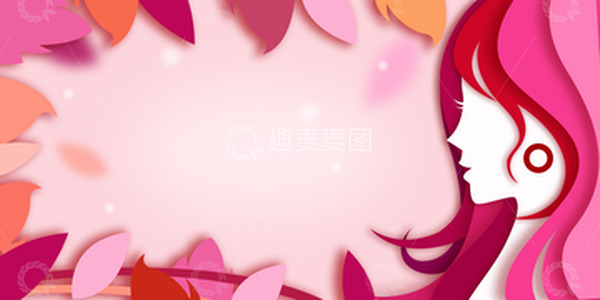 源文件下载【趣麦麦图】38节卡通剪纸女性背景