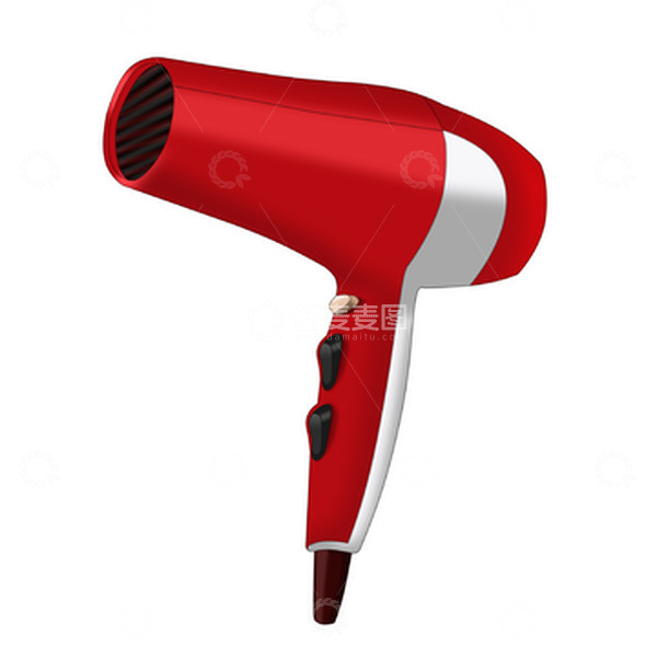 源文件下载【趣麦麦图】理发剪发工具吹风筒