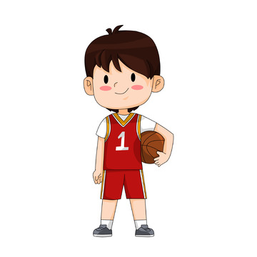 篮球兴趣培训班人物卡通元素
