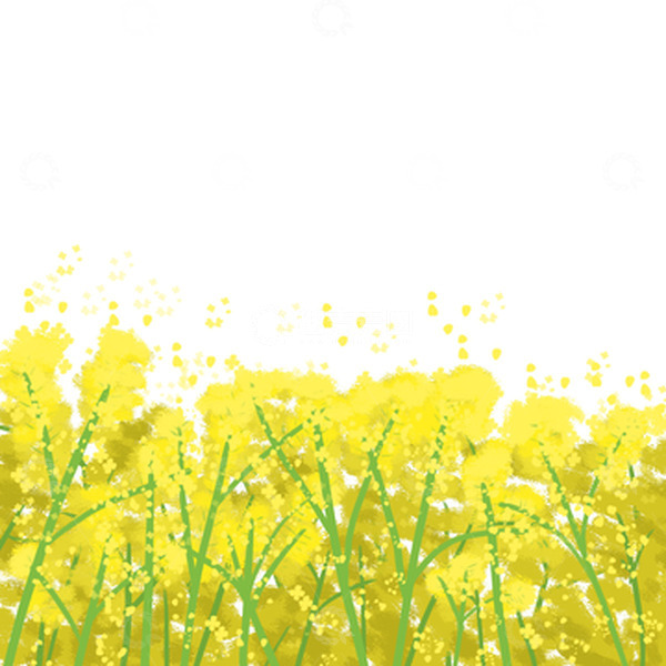 源文件下载【趣麦麦图】-春天油菜花菜花春游郊游露营