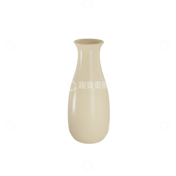 源文件下载【趣麦麦图】3D立体花瓶陶瓷摆件瓶子