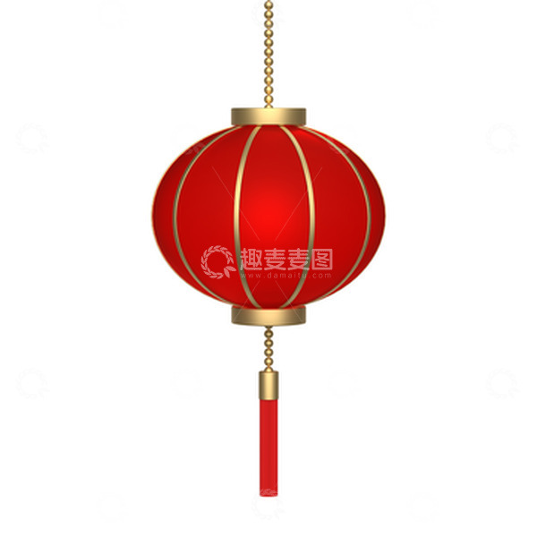 源文件下载【趣麦麦图】中国风大红灯笼春节元旦元宵喜庆