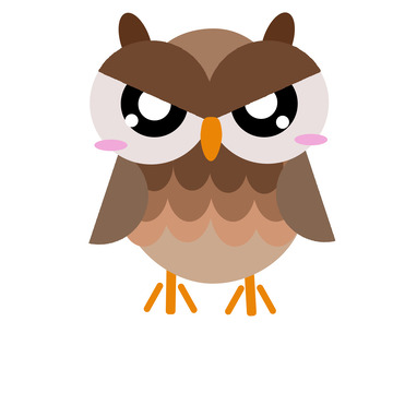 卡通可爱猫头鹰