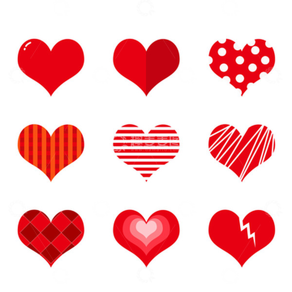 源文件下载【趣麦麦图】妇女节爱心鸡心元素