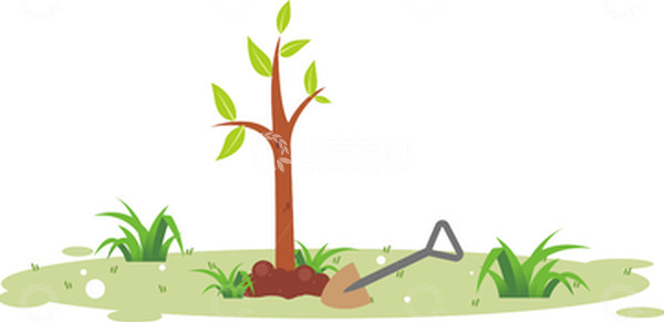 源文件下载【趣麦麦图】-植树节卡通小树苗