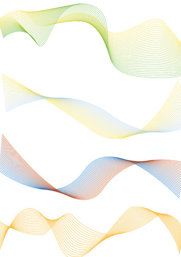 科技矢量动感抽象线条元素图案