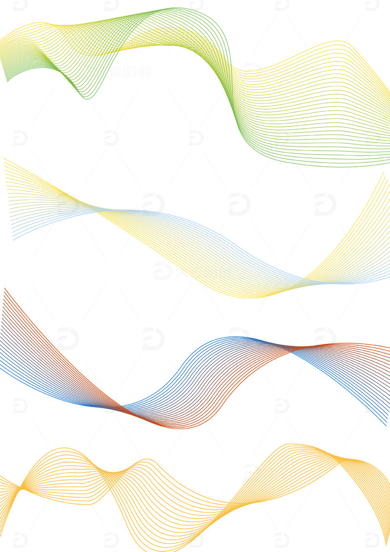 科技矢量动感抽象线条元素图案