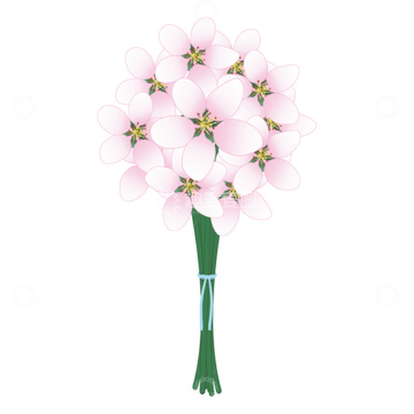 源文件下载【趣麦麦图】粉色手捧花束