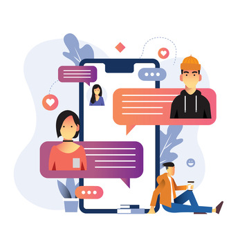 聊天网聊信息对话沟通通讯手机