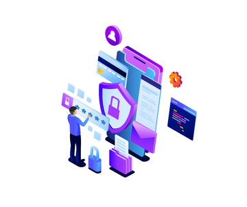 网络互联网科技密码输入密码保护科技矢量