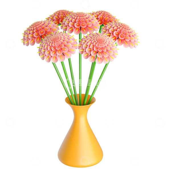 源文件下载【趣麦麦图】春天粉红色小雏菊温柔清新