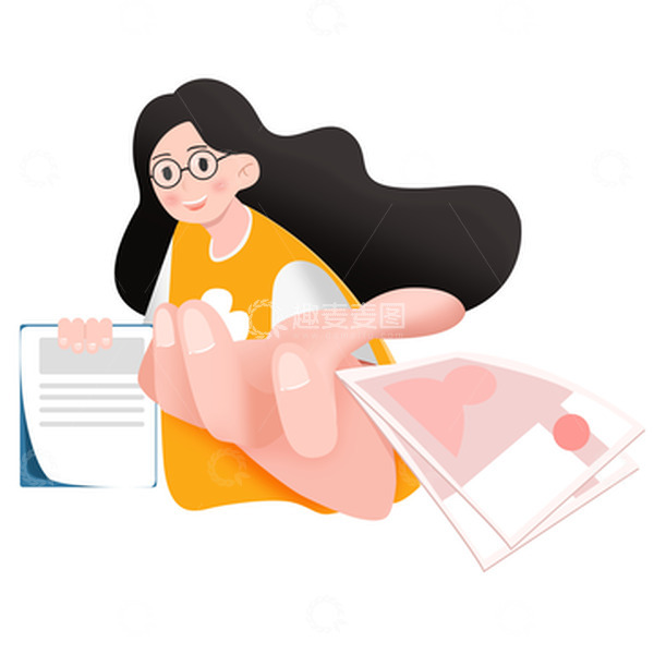 源文件下载【趣麦麦图】扁平风妇女节人物半身形象