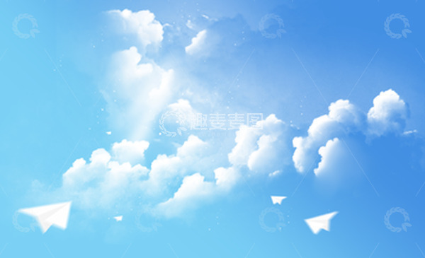 源文件下载【趣麦麦图】天空云朵背景