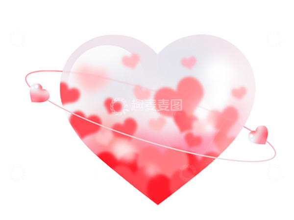 源文件下载【趣麦麦图】妇女节爱心气泡卡通装饰元素