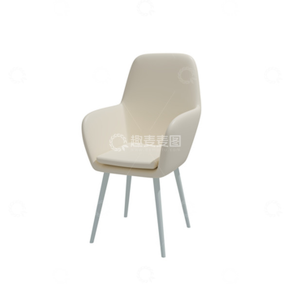 源文件下载【趣麦麦图】3D立体椅子家具办公室室内家具用品