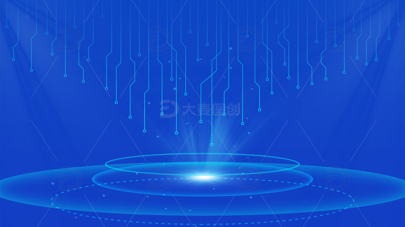 源文件下载【趣麦麦图】科技电路光线背景
