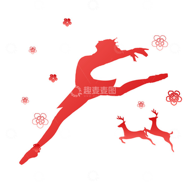 源文件下载【趣麦麦图】女王节插画舞蹈人物元素