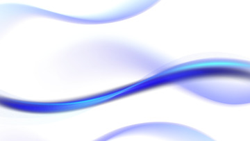 蓝色柔和波浪曲线科技光效叠加背景