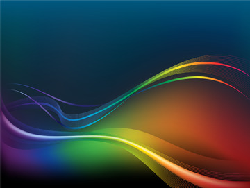 公司企业文化光效曲线宣传画册封面