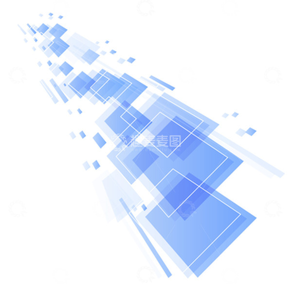 源文件下载【趣麦麦图】蓝色渐变科技线条装饰元素