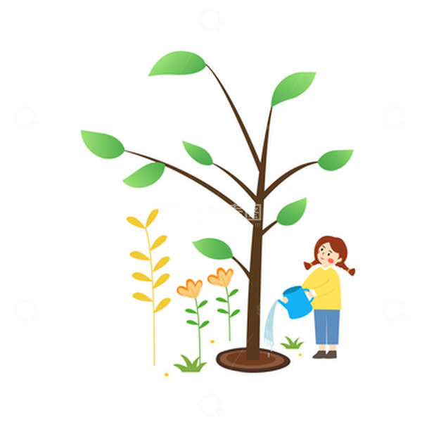 源文件下载【趣麦麦图】312植树节植树场景