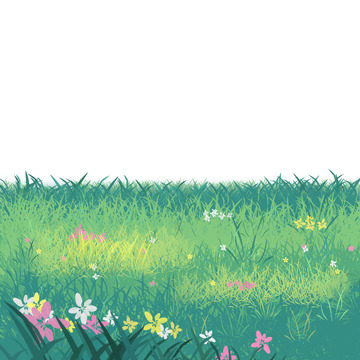 春天春分草丛草地背景