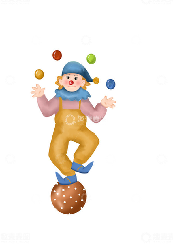源文件下载【趣麦麦图】愚人节小丑元素