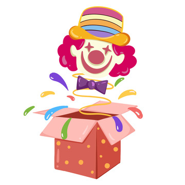 愚人节庆祝节日小丑整蛊礼物元素