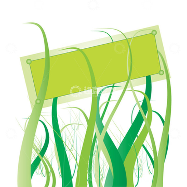 源文件下载【趣麦麦图】-春天春季边框标题框绿叶草地草丛