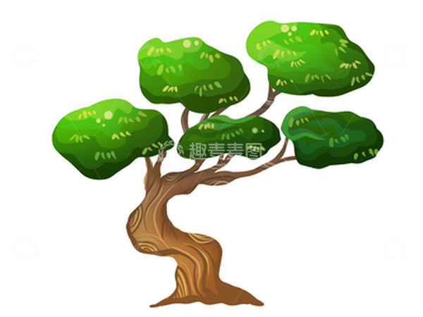 源文件下载【趣麦麦图】-手绘卡通大树