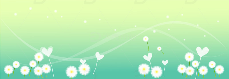 春天春季花草花朵梦幻背景绿色